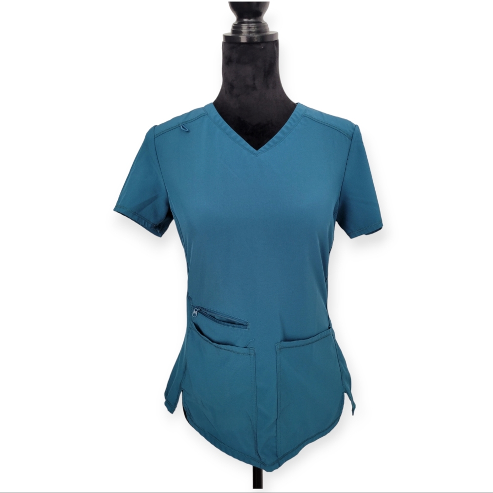 Turquoise XS Scrub Top